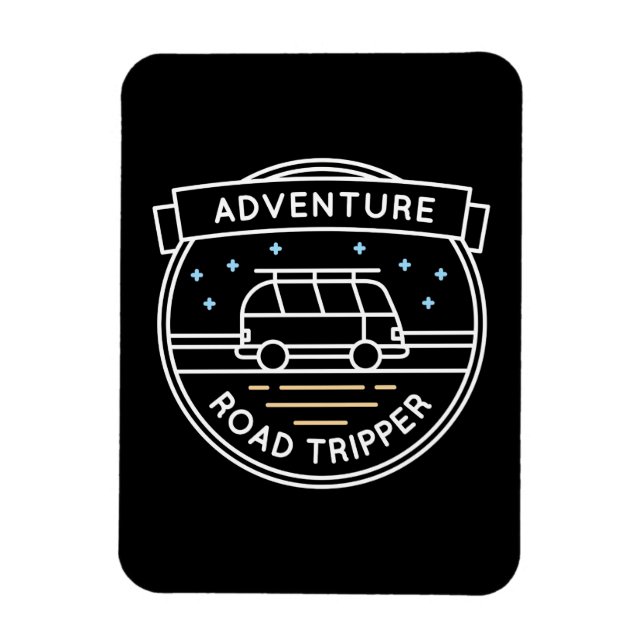 Íman Camper Gift Adventure Road Tripper (Vertical)