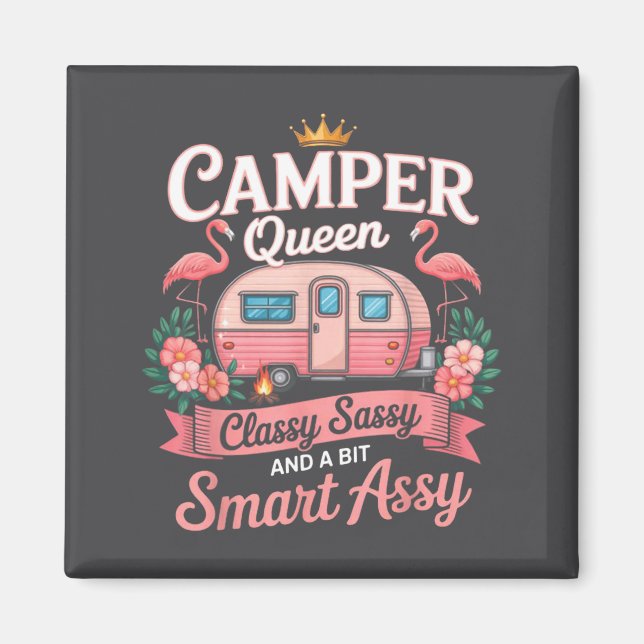 Íman Camper Queen Cly Sy Smart Y Camng Rv Women  (Frente)