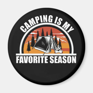 Íman Camping é o meu slogan de acampamento engraçado da