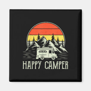 Íman Camping feliz menino pequeno engraçado van camping