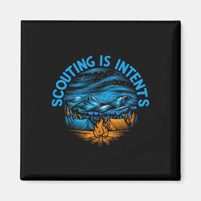 Íman Camping Scouting Is Intents Scout Camper Camping 1 (Frente)