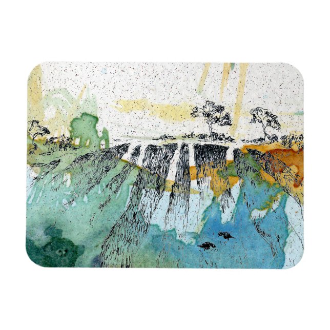 Íman Campo com corvos por Alexandra Cook aka Linandara (Horizontal)