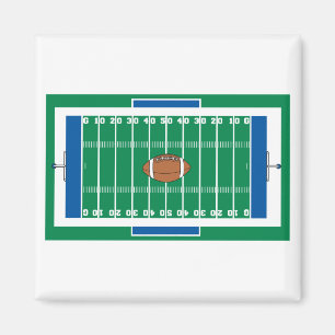Íman campo de futebol americano gráfico