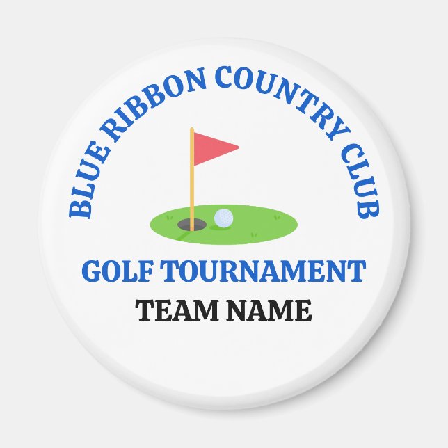 Íman Campo de Golfe ou Clube de Campo Personalizado (Frente)