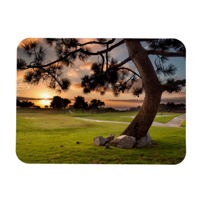 Íman Campo de Golfe Pôr do Sol (Horizontal)