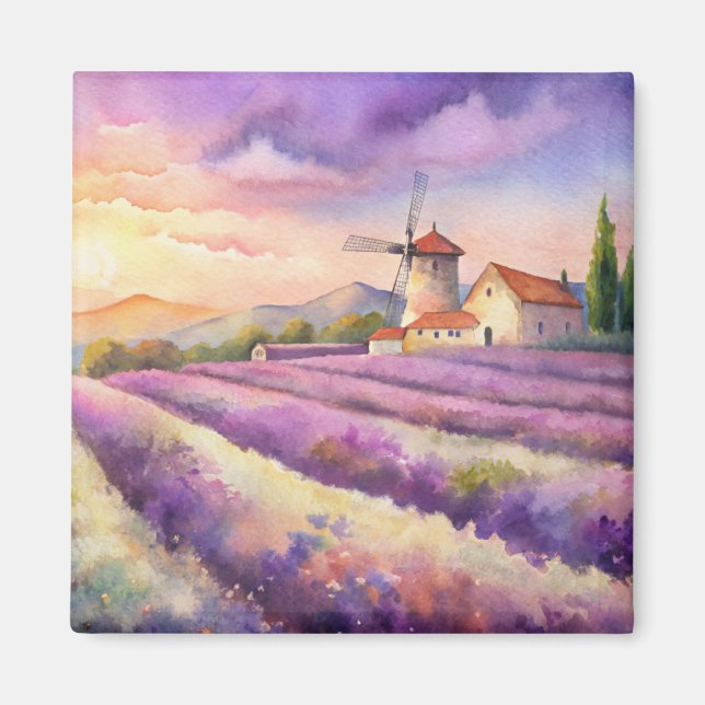 Íman Campo de lavanda na Provença. (Frente)