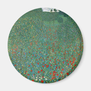 Íman Campo de Papoulas por Gustav Klimt, Arte Novo Vint