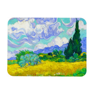 Íman Campo de trigo com ciprestes por Vincent Van Gogh