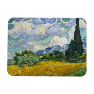Íman Campo de trigo com ciprestes, Vincent van Gogh