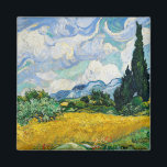 Íman Campo de trigo Van Gogh com ciprestes. Impressioni<br><div class="desc">O ímã Van Gogh "Wheat Field with Cyprestes".</div>
