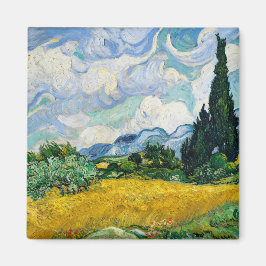 Íman Campo de trigo Van Gogh com ciprestes. Impressioni
