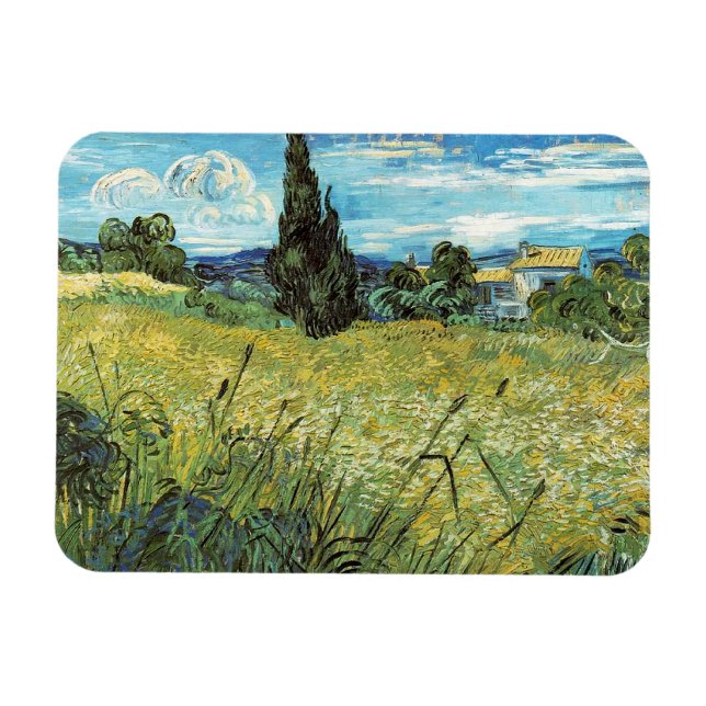 Íman Campo de trigo verde Vincent van Gogh (Horizontal)
