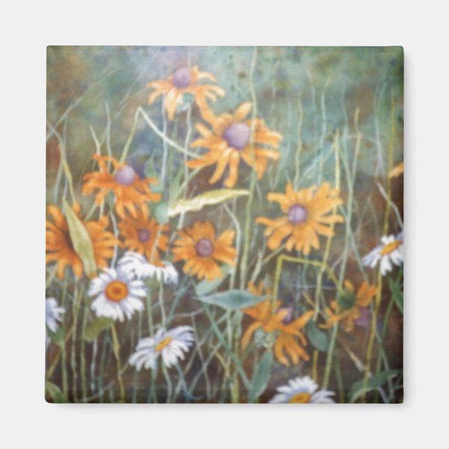 Íman "Campo Flor Nº 1" Magneta Floral (Frente)