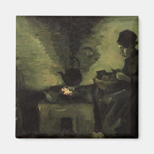 Íman Camponesa pela lareira Vincent van Gogh
