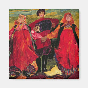 Íman Camponeses do russo que cantam