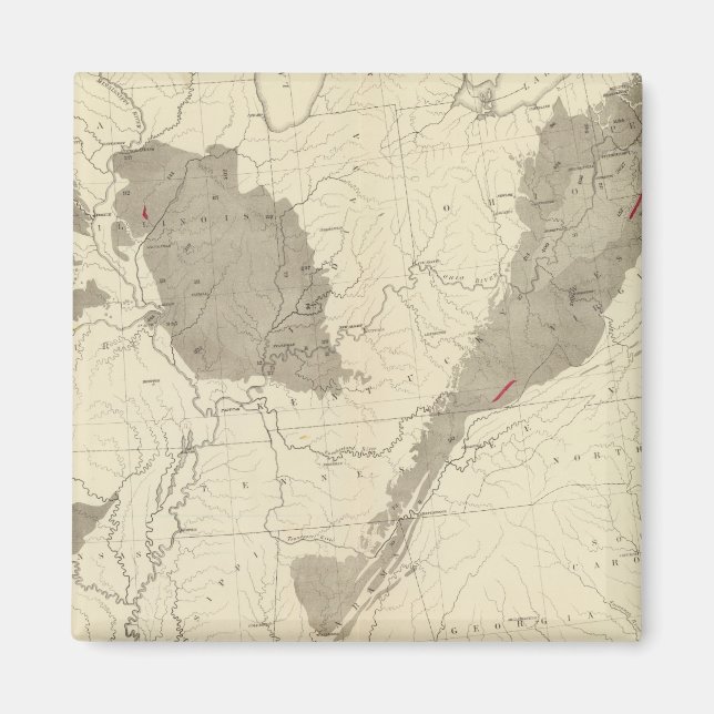 Íman Campos de carvão dos EUA (Frente)