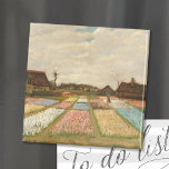 Íman Campos de Massa | Vincent Van Gogh<br><div class="desc">Bulb Fields (1883) ou Flower Beds na Holanda pelo artista poste-impressionista holandês Vincent Van Gogh. Arte original é um óleo na canvas. Esta é uma das primeiras pinturas paisagísticas de Van Gogh que mostra uma visão panorâmica dos campos de tulipas em floração. Use as ferramentas de design para adicionar texto...</div>