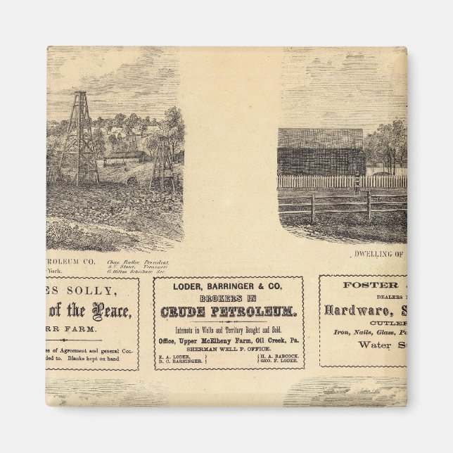 Íman Campos de petróleo, residência (Frente)