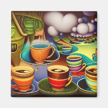 Campos de Whimsical Land de Café