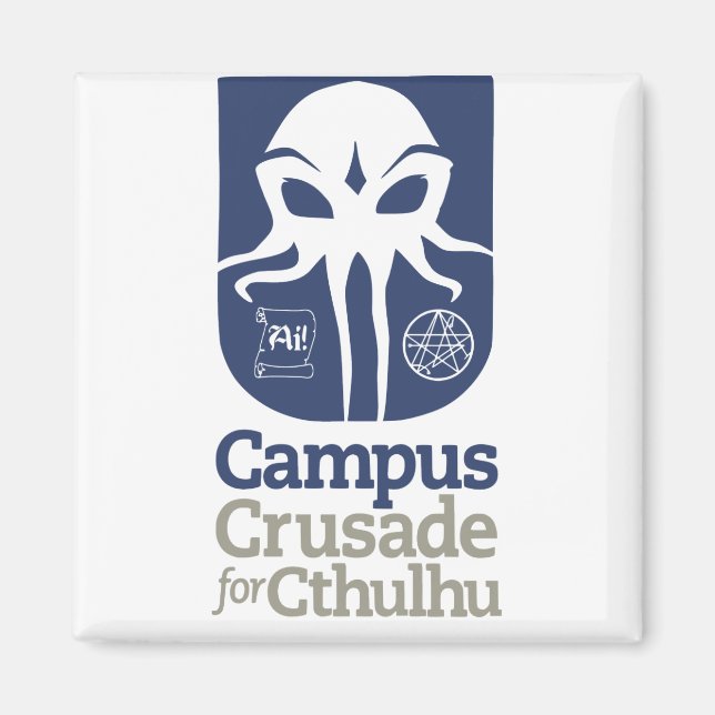 Íman Campus Crusade para Cthulhu (Frente)