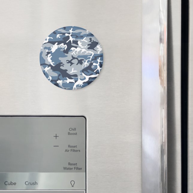 Íman Camuflagem Azul da Neve de inverno, Militar, Exérc (In Situ (Fridge))