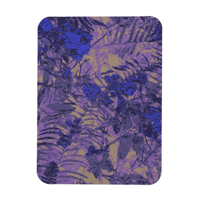 Íman Camuflagem contra a flor azul (Vertical)