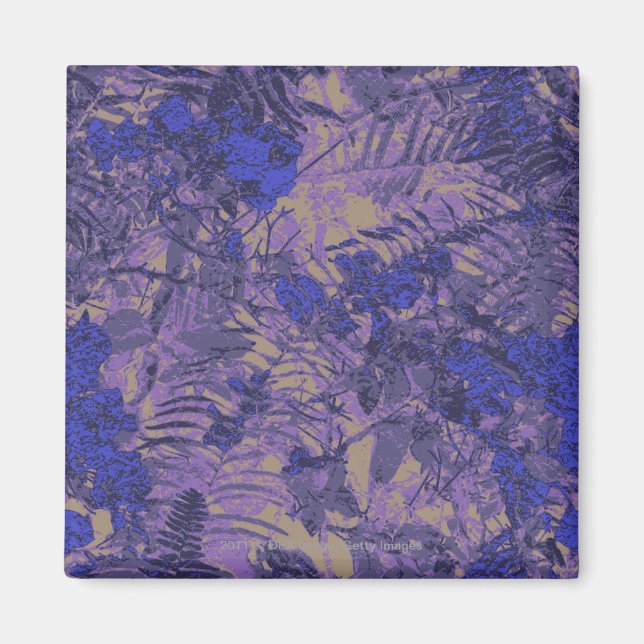Íman Camuflagem contra a flor azul (Frente)