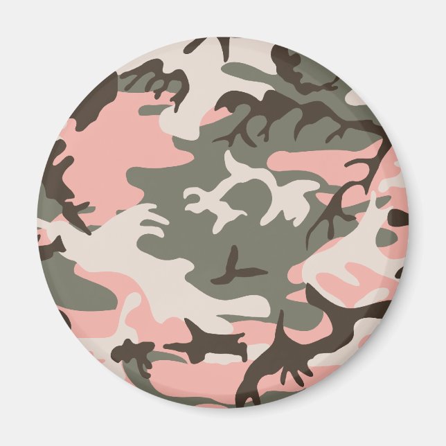 Íman Camuflagem Rosa (Frente)