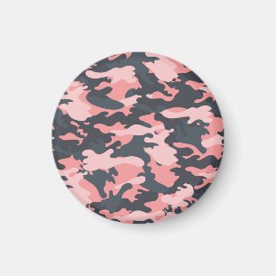 Íman Camuflagem rosa: Padrão clássico de vinheta