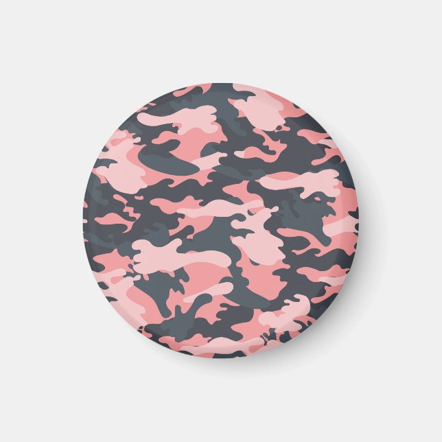 Íman Camuflagem rosa: Padrão clássico de vinheta (Frente)