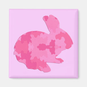 Íman Camuflagem Rosa Silhuflage Magnet