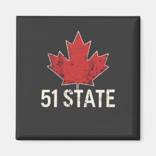 Íman Canadá 51rua Estado Trump American e Canadian Flag