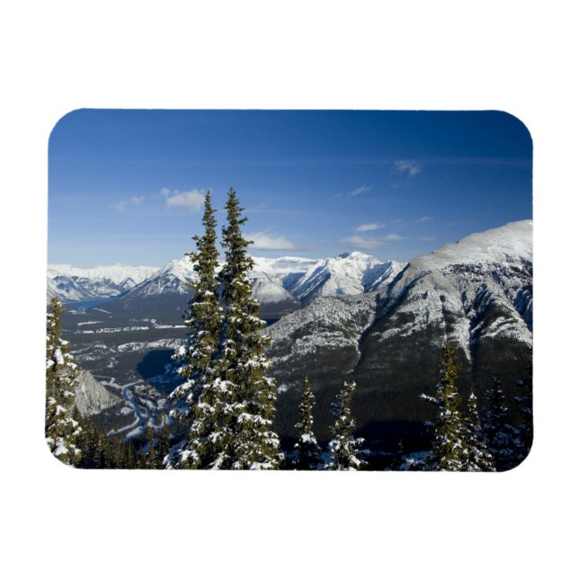 Íman Canadá, Alberta, Banff. Vistas do Vale Bow (Horizontal)