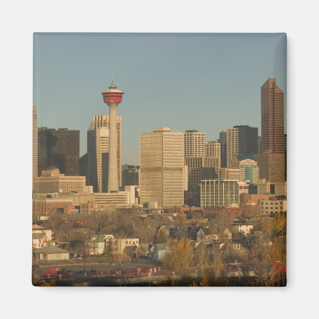 Íman Canadá, Alberta, Calgary: Horizonte da Cidade a pa (Frente)