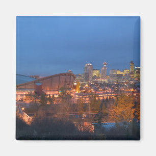 Íman Canadá, Alberta, Calgary: panorama da cidade a par