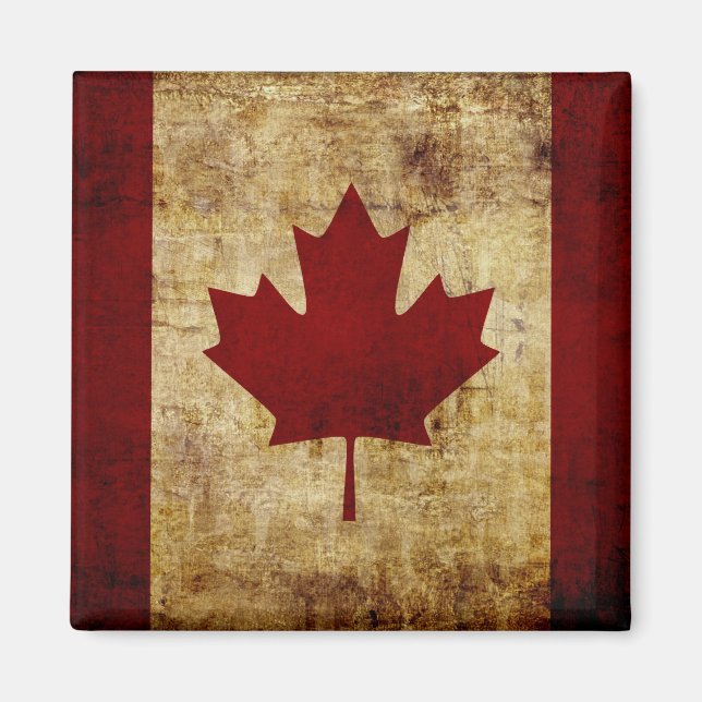 Íman Canadá / Bandeira desgastada (Frente)