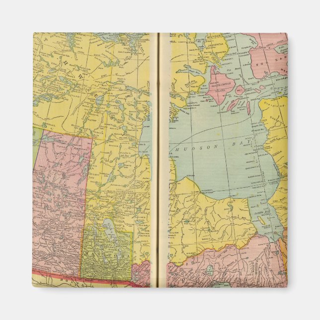 Íman Canadá com ferrovias (Frente)