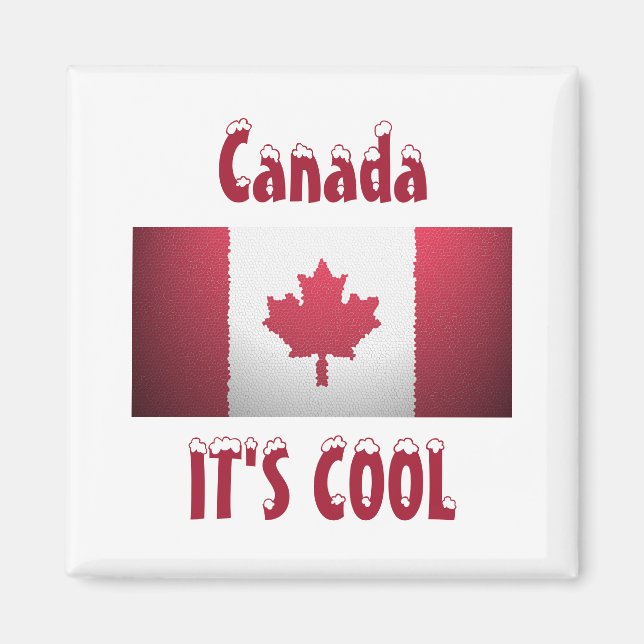 Íman Canadá É Legal Bandeira Magnet (Frente)