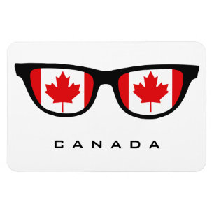 Íman Canadá exibe texto personalizado e ímã de cores