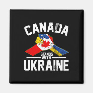 Íman Canadá Fica Com a Ucrânia Bandeira Canadense Ucran