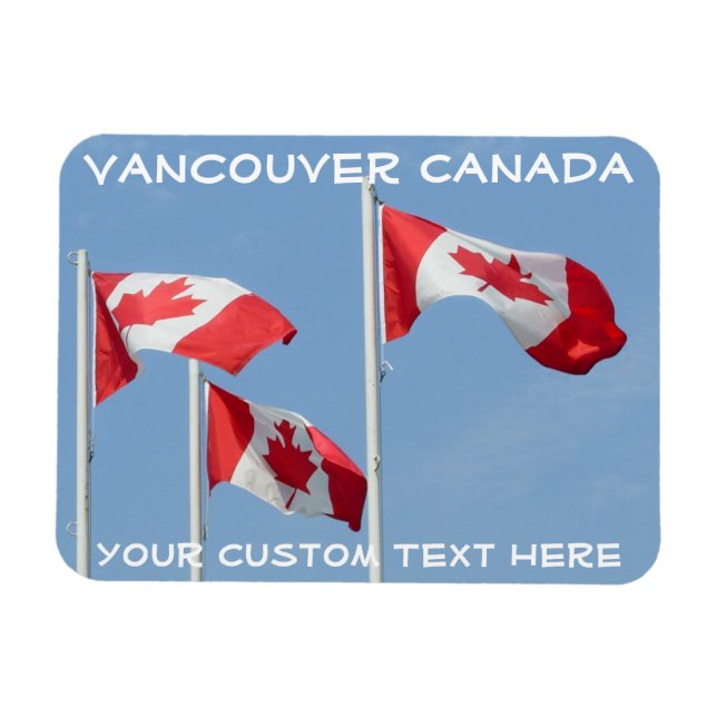 Íman Canadá Flag Magnet Canadá Personalizado Magnet (Horizontal)