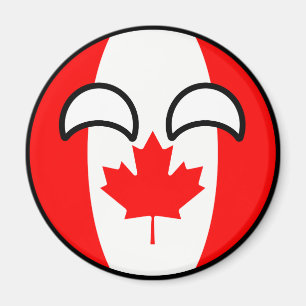Íman Canadá Geeky de tensão engraçado Countryball