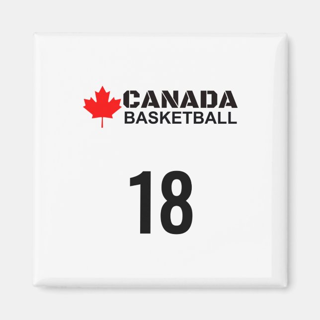 Íman Canadá Ideia de número 18 de presente de Design de (Frente)