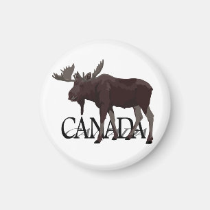 Íman Canadá Imã de geladeira Moose Canadá Magnet Sou