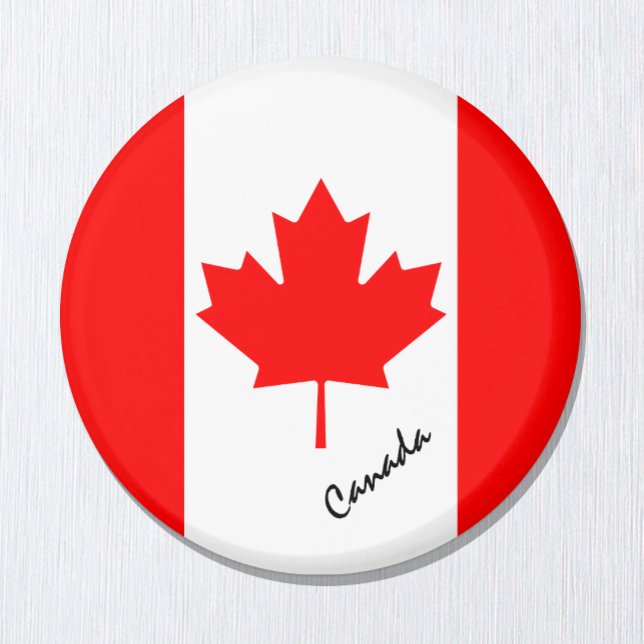 Íman Canadá Magnet, viagem / esportes, Bandeira Canadia (Criador carregado)