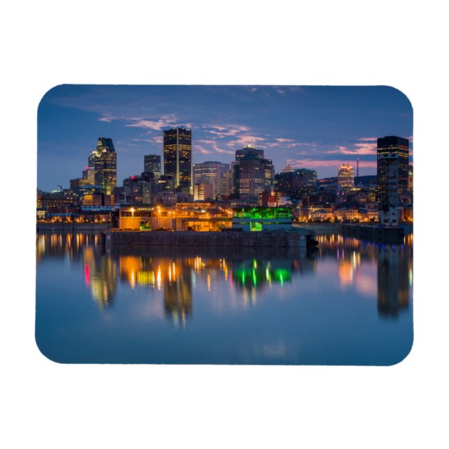 Íman Canadá, Montreal, panorama e Porto Antigo (Horizontal)