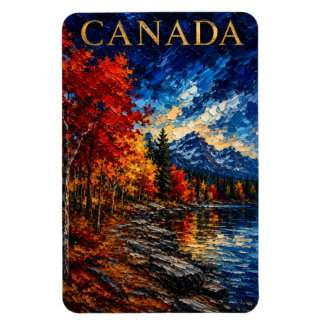 Íman Canada Mountain Lake Art Souvenier
