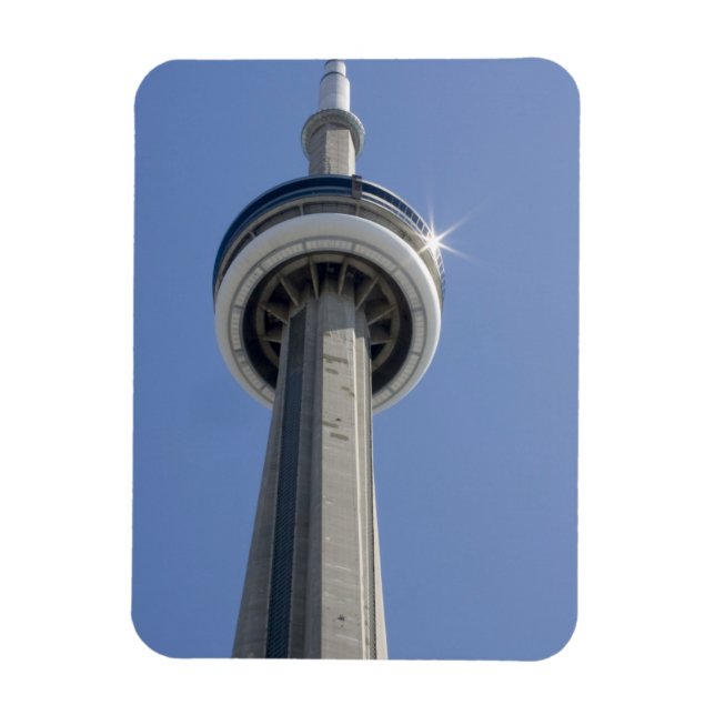 Íman Canadá, Ontário, Toronto. Topo da Torre CN com (Vertical)