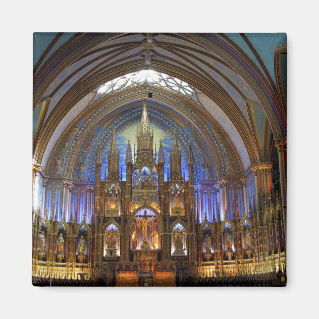 Íman Canadá, Quebec, Montreal. Interior do Notre 2 (Frente)