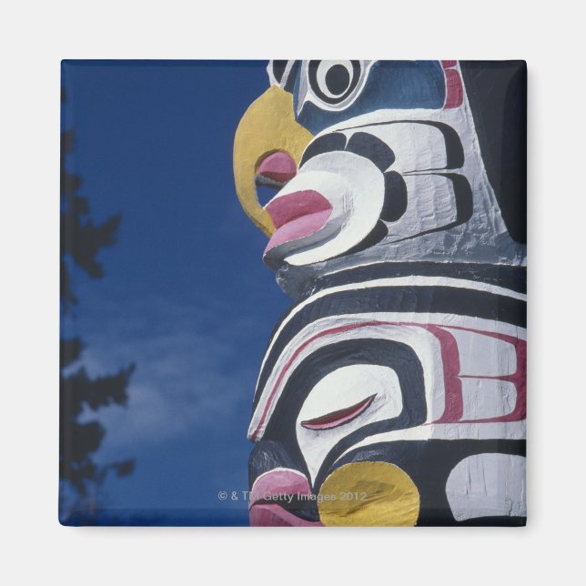 Íman Canadá, Vancouver, Stanley Park, totem pole, (Frente)